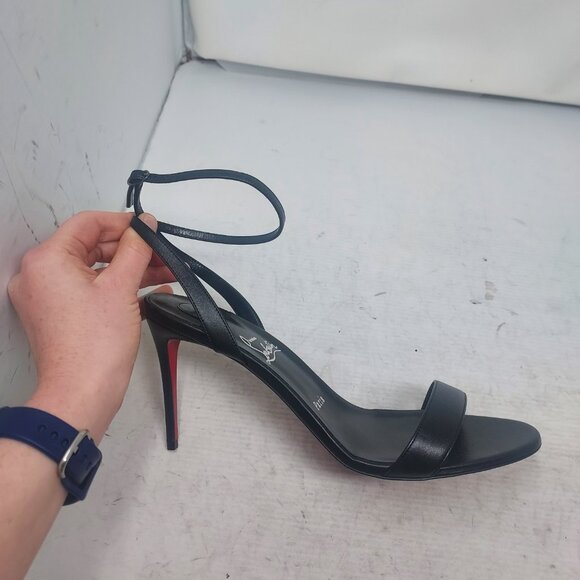 Christian Louboutin Loubigirl Black Ankle Strap Heel Sandal - Picture 3 of 14